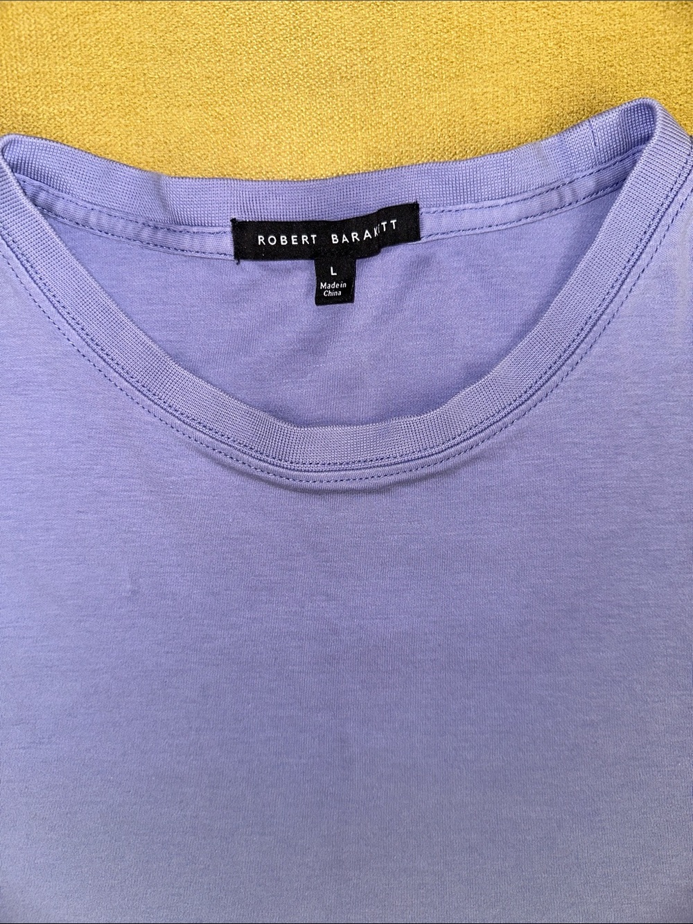 Robert Barakett Lavender Crew Neck Short Sleeve Tee - Picture 2 of 3